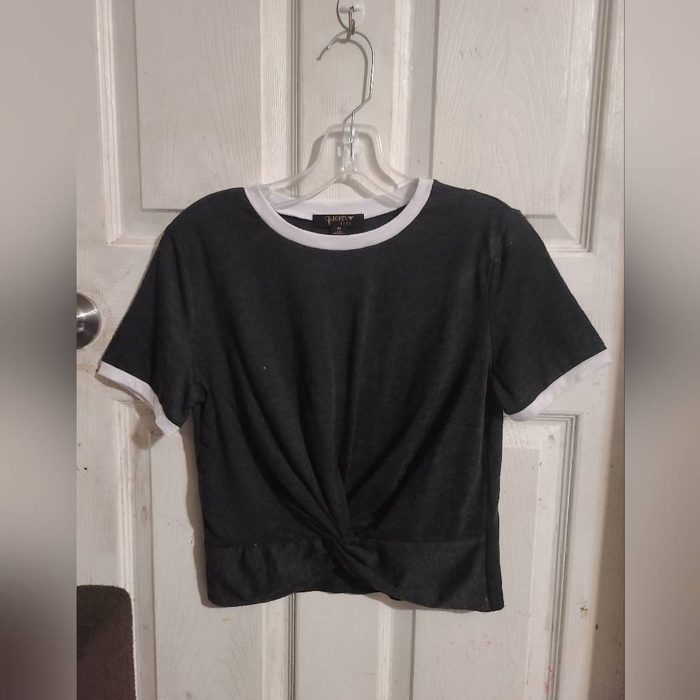 Black and white shirt